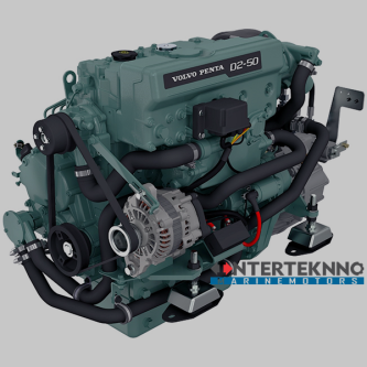 Volvo Penta D2 50 Marine Diesel Engine 51 HP