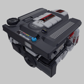 Mercury 230 HP Sterndrive 3.0L Inboard Diesel Engine