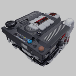 Mercury 230 HP 3.0L Inboard Diesel Engine