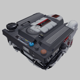 Mercury 150 HP Sterndrive 3.0L Inboard Diesel Engine